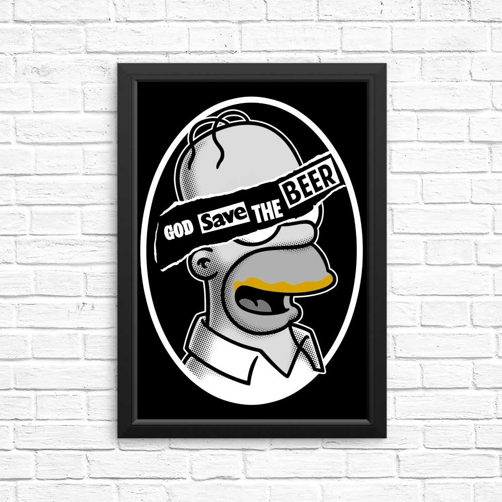 God Save the Beer - Posters & Prints
