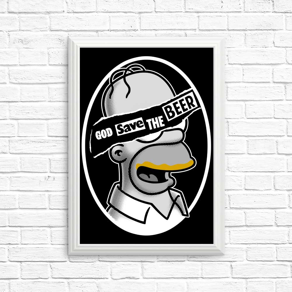 God Save the Beer - Posters & Prints