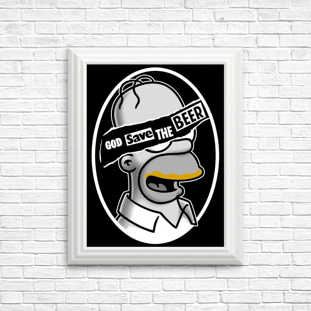 God Save the Beer - Posters & Prints