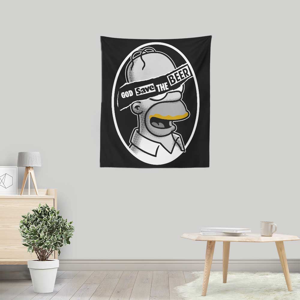 God Save the Beer - Wall Tapestry