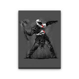 God Throwing Axe - Canvas Print