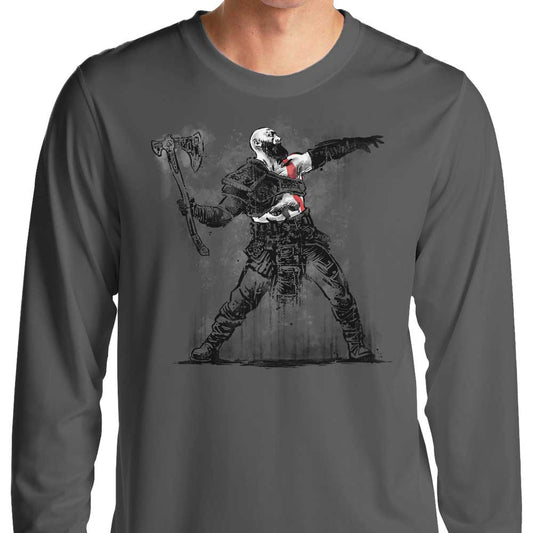 God Throwing Axe - Long Sleeve T-Shirt
