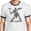 God Throwing Axe - Ringer T-Shirt