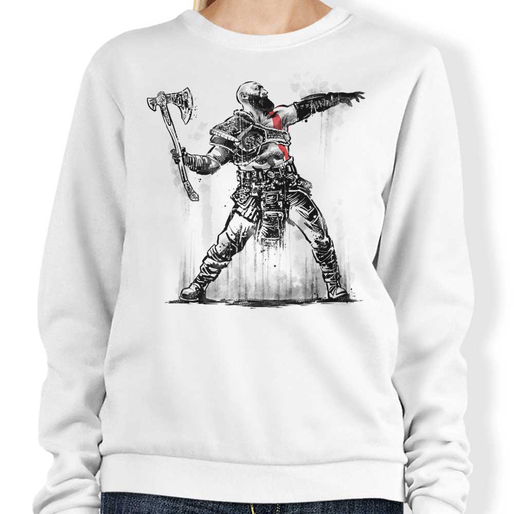 God Throwing Axe - Sweatshirt