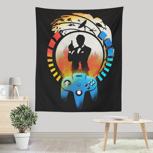 Golden Gun 64 - Wall Tapestry