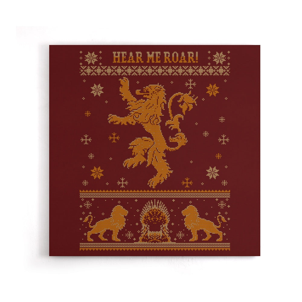 Golden Lion Sweater - Canvas Print