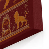 Golden Lion Sweater - Canvas Print