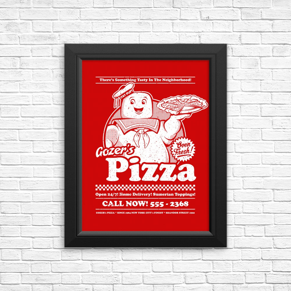Gozer's Pizza - Posters & Prints – Once Upon a Tee