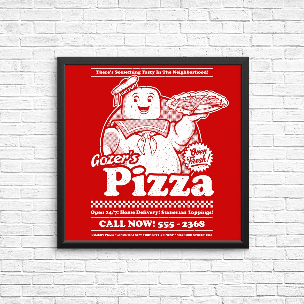 Gozer's Pizza - Posters & Prints – Once Upon a Tee