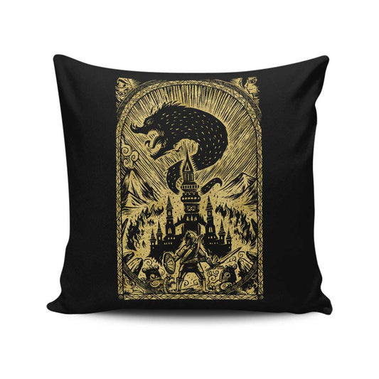 Great Cataclysm (Gold) - Throw Pillow