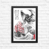 Great Old One Sumi-e - Posters & Prints