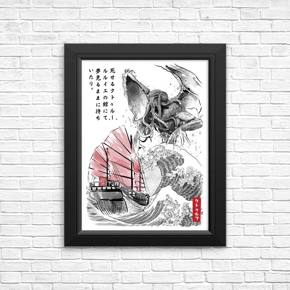 Great Old One Sumi-e - Posters & Prints