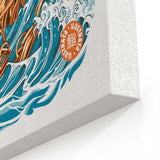 Great Ramen Dragon Off Kanagawa - Canvas Print