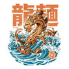 Great Ramen Dragon Off Kanagawa - Throw Pillow