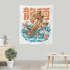 Great Ramen Dragon Off Kanagawa - Wall Tapestry