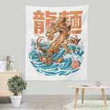 Great Ramen Dragon Off Kanagawa - Wall Tapestry