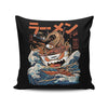 Great Ramen Off Kanagawa (Alt) - Throw Pillow