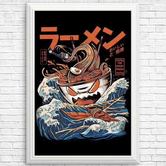 Great Ramen Off Kanagawa (Alt) - Posters & Prints
