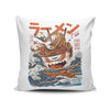 Great Ramen Off Kanagawa - Throw Pillow
