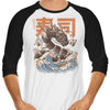 Great Sushi Dragon - 3/4 Sleeve Raglan T-Shirt