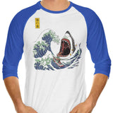 Great White Off Amity - 3/4 Sleeve Raglan T-Shirt