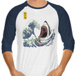 Great White Off Amity - 3/4 Sleeve Raglan T-Shirt
