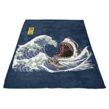 Great White Off Amity - Fleece Blanket
