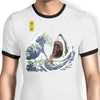 Great White Off Amity - Ringer T-Shirt