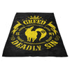 Greed is My Sin - Fleece Blanket