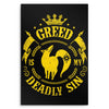 Greed is My Sin - Metal Print