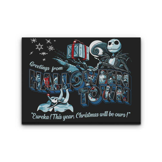 Greetings from H-Town - Canvas Print