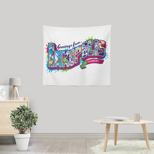 Greetings From Inkopolis - Wall Tapestry