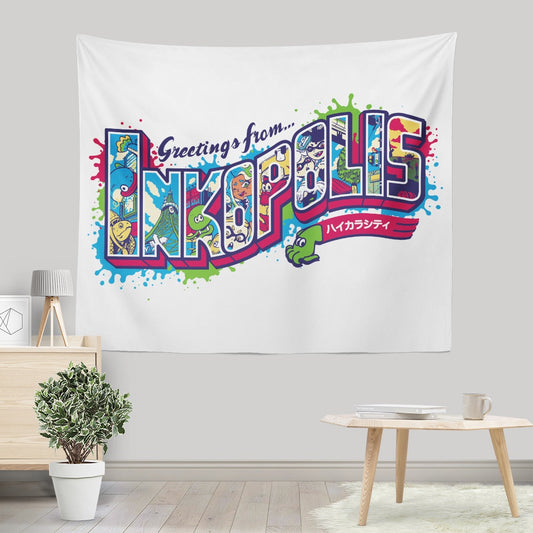 Greetings From Inkopolis - Wall Tapestry