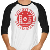 Greetings from San Fransokyo - 3/4 Sleeve Raglan T-Shirt