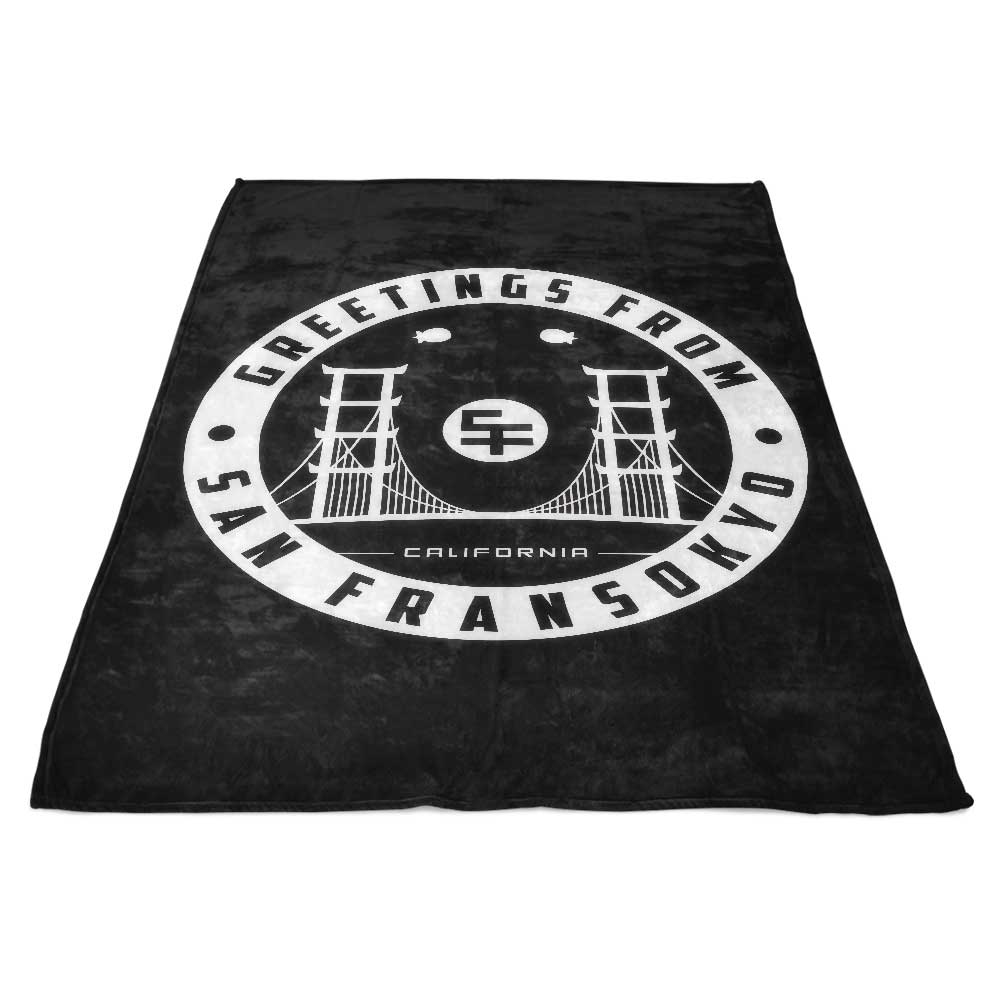 Greetings from San Fransokyo - Fleece Blanket
