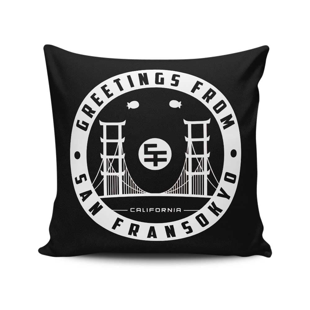 Greetings from San Fransokyo - Throw Pillow