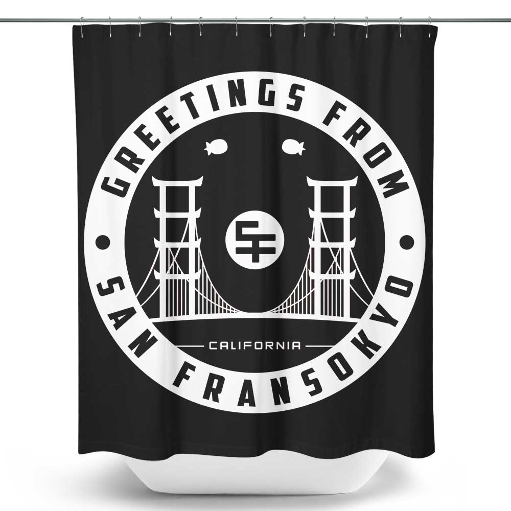 Greetings from San Fransokyo - Shower Curtain
