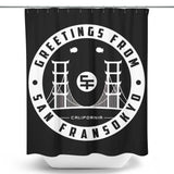 Greetings from San Fransokyo - Shower Curtain
