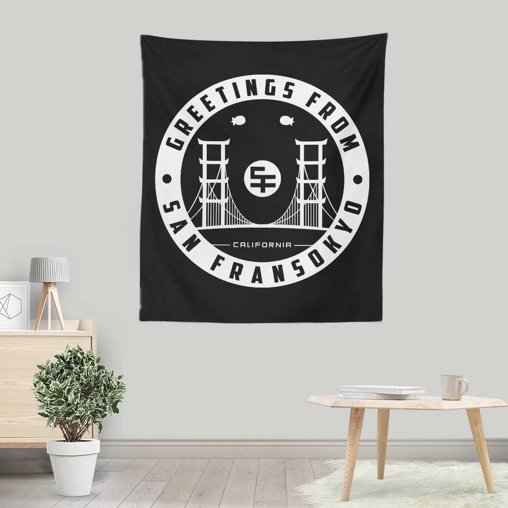 Greetings from San Fransokyo - Wall Tapestry