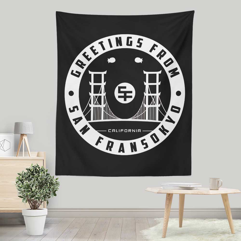 Greetings from San Fransokyo - Wall Tapestry