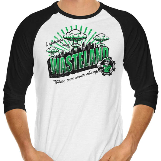 Greetings from the Wasteland - 3/4 Sleeve Raglan T-Shirt