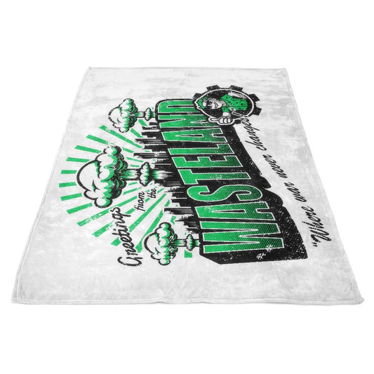 Greetings from the Wasteland - Fleece Blanket