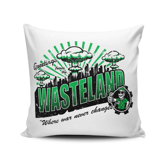 Greetings from the Wasteland - Throw Pillow