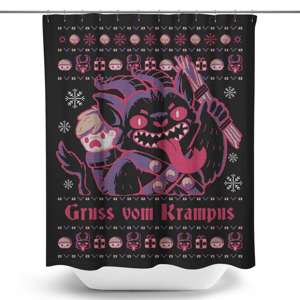Gruss Vom Krampus - Shower Curtain