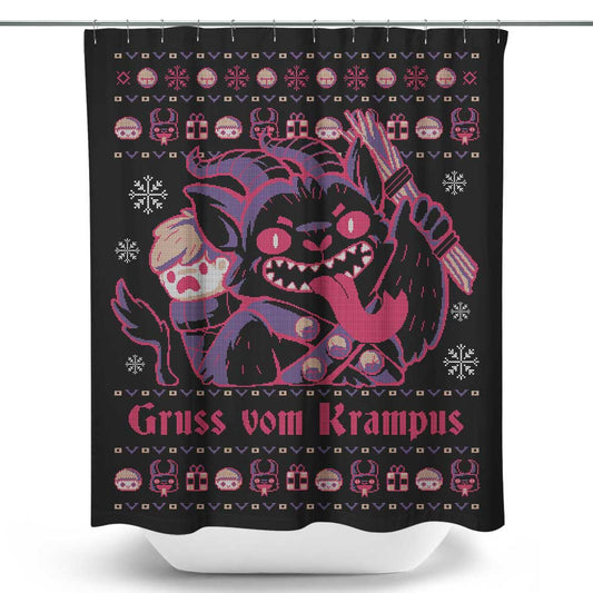 Gruss Vom Krampus - Shower Curtain