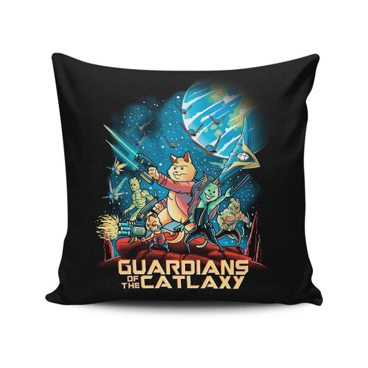 Guardians of the Catlaxy - Throw Pillow