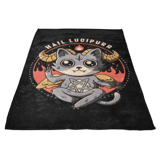 Hail Lucipurr - Fleece Blanket