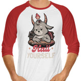 Hail Yourself - 3/4 Sleeve Raglan T-Shirt