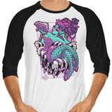 Half Dead - 3/4 Sleeve Raglan T-Shirt