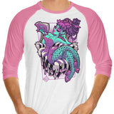 Half Dead - 3/4 Sleeve Raglan T-Shirt